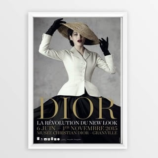 Dior With Hat keretezett kép, 23 x 33 cm - Piacenza Art