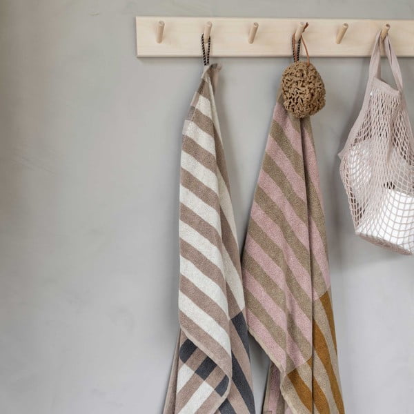 Kék-szürke organikus pamut törölköző 50x90 cm Disorder – Mette Ditmer Denmark-image-2