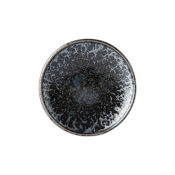 Pearl fekete-szürke kerámia tányér, ø175 cm - MIJ