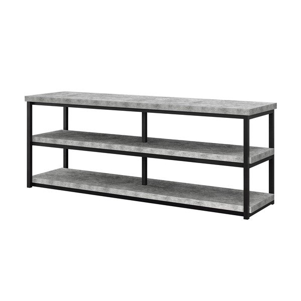 Szürke TV-állvány beton dekorral 160x64 cm Ashlar - Støraa-image-2