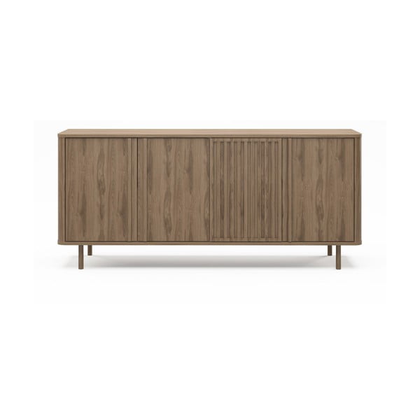 Natúr színű komód tölgyfa dekorral 180x80x40 cm Salma – Marckeric