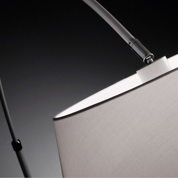 Fehér állólámpa textil búrával (magasság 189 cm) May – Kave Home-image-2