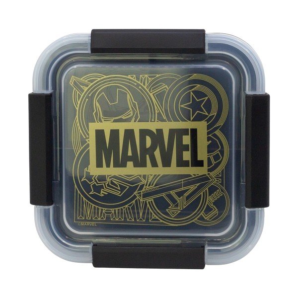 Fekete műanyag gyerek uzsonnás doboz Marvel – STOR