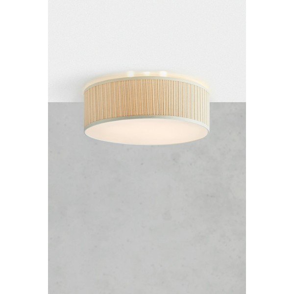 Bézs fém mennyezeti lámpa textil búrával ø 57 cm Lux – Markslöjd-image-1