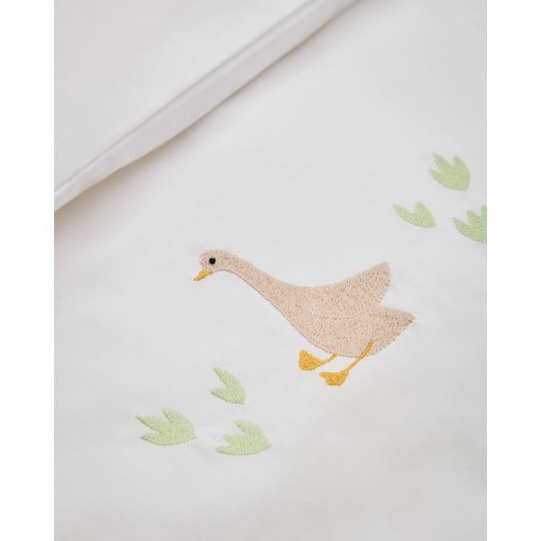 Fehér pamut-perkál gyerek ágyneműhuzat babaágyhoz 70x140 cm Milu – Kave Home-image-2