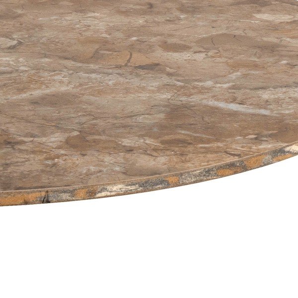 Barna kerek dohányzóasztal kerámia asztallappal ø 60 cm Malta – Actona-image-4