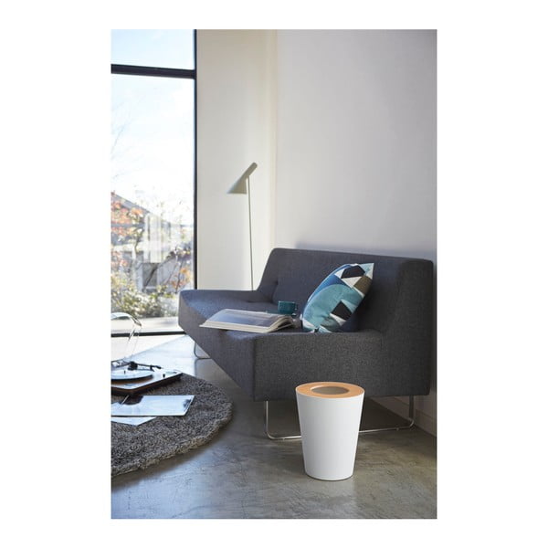 Rin Round fehér szemeteskosár - YAMAZAKI-image-1