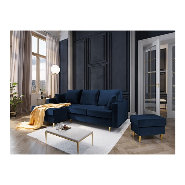 Muguet kék puff, 60 x 45 cm - Mazzini Sofas-image-3