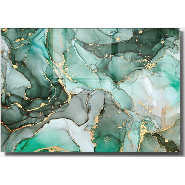 Üveg kép 70x50 cm Turquoise – Wallity