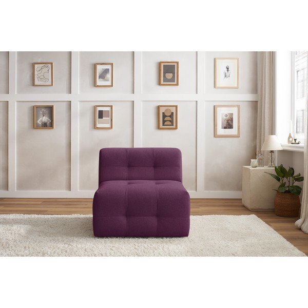 Sötétlila kanapé modul Kleber - Bobochic Paris-image-1