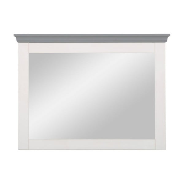 Monroe szürkés-fehér tükör fenyőfából - Støraa
