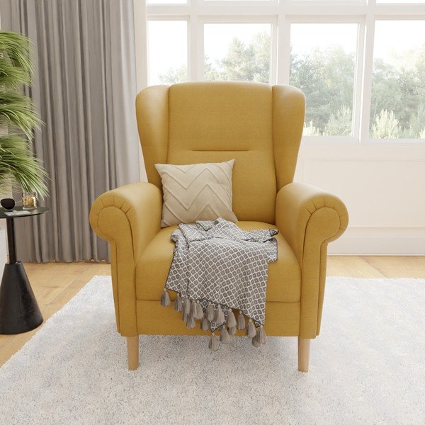 Sárga füles fotel Swan – Ropez-image-1