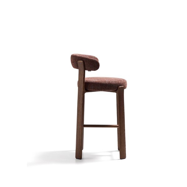 Barna-sötét natúr színű kőrisfa bárszék (ülésmagasság 75 cm) Granite – Kave Home-image-3