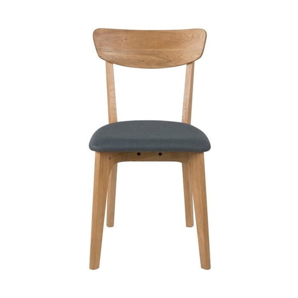 Szürke-natúr színű kárpitozott étkezőszék szett 2 db-os Taxi – Actona-image-2