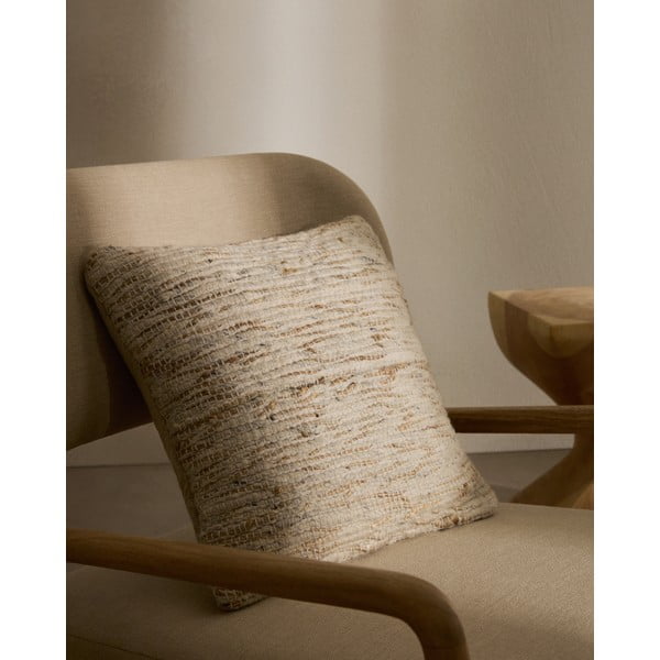 Gyapjúkeverék párnahuzat 45x45 cm Selise – Kave Home-image-1