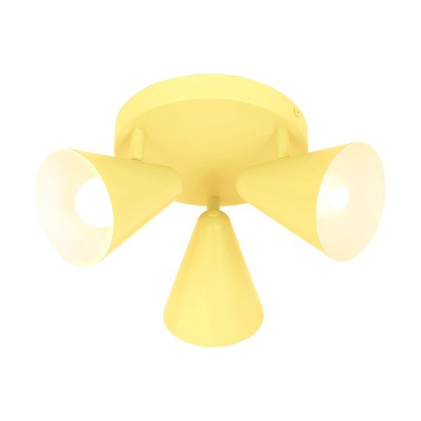Sárga mennyezeti lámpa fém búrával 34x34 cm Amor – Candellux Lighting-image-1