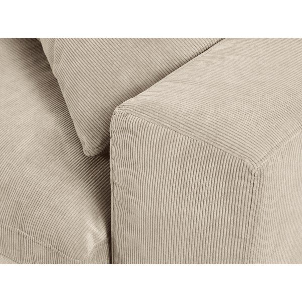 Galaxy bézs sarokrész moduláris kordbársony kanapéhoz, jobb oldali - Windsor & Co Sofas-image-4