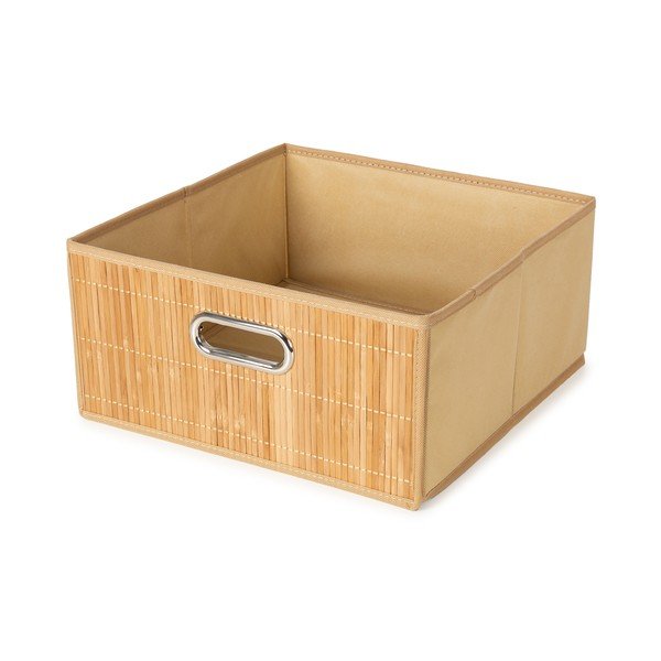 Bambusz tárolókosár 31x31x15 cm Anji – Compactor-image-3