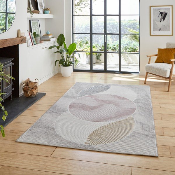 Világoskék-világos rózsaszín szőnyeg 160x230 cm Creation – Think Rugs-image-1