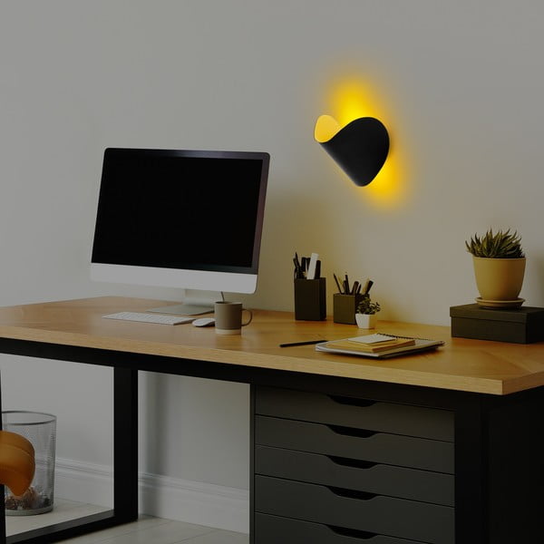 Fekete LED fali lámpa Heybe – Opviq lights-image-4
