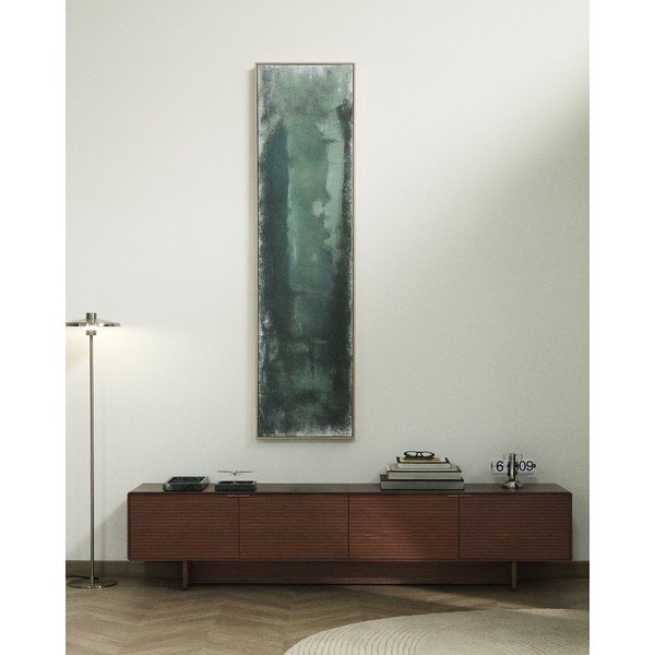 Sötétbarna TV-állvány diófa dekorral 200x46x40 cm Norlen – Kave Home-image-1