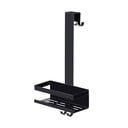 Fekete függő rozsdamentes acél fürdőszobai polc Bribano – Wenko