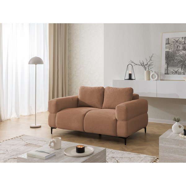 Terrakotta színű kanapé 154 cm Helio – Ropez-image-3