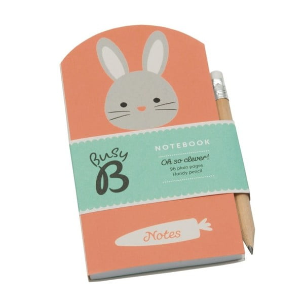 Bunny mini jegyzetfüzet ceruzával - Busy B