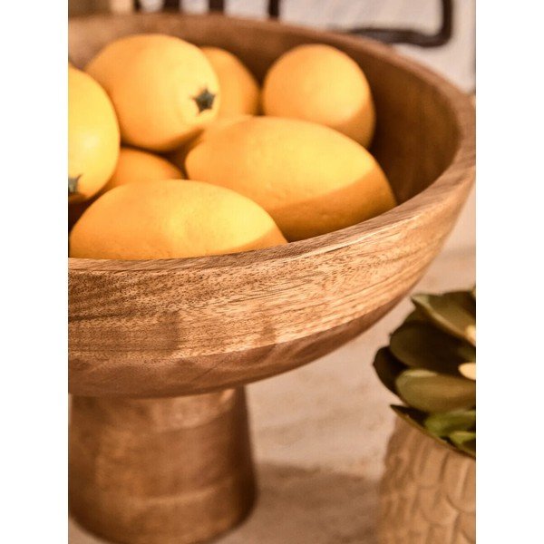 Natúr színű fa tál ø 27 cm Kara – Premier Housewares-image-1