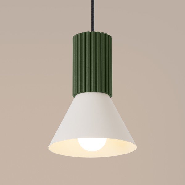 Zöld fém függőlámpa ø 14 cm Niru – Sollux-image-2