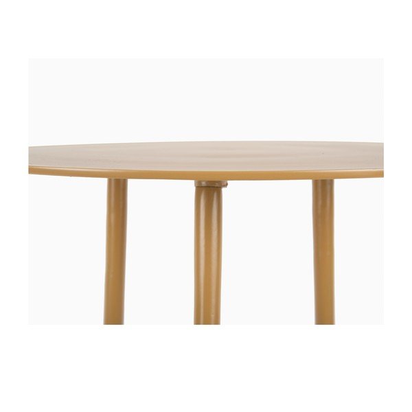 Supreme mustársárga fém tárolóasztal, ø 42,5 cm - Leitmotiv-image-2