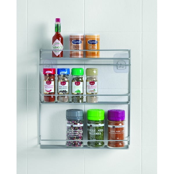 Háromszintes fali fűszertartó polc - Metaltex-image-3