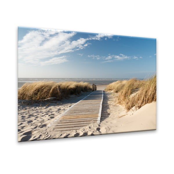Glasspik Sandy Beach fali kép, 70 x 100 cm - Styler