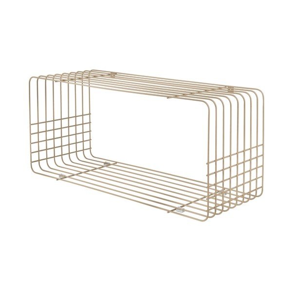 Bézs többszintes fém fali polc 70 cm Wire – Mette Ditmer Denmark
