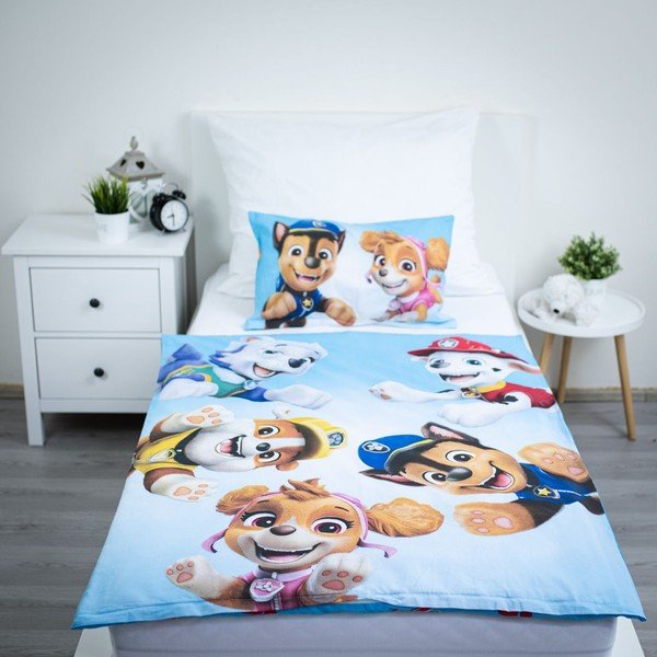 Pamut gyerek ágyneműhuzat babaágyhoz 100x135 cm Paw Patrol – Jerry Fabrics-image-1