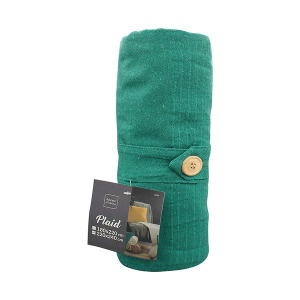 Kékeszöld ágytakaró 220x240 cm Lucile – douceur d'intérieur-image-3