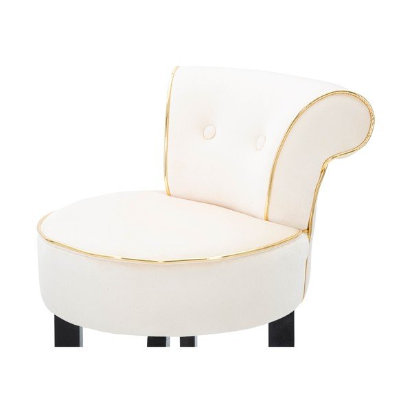 Krémszínű bársony bárszék 96 cm Luxy – Mauro Ferretti-image-4