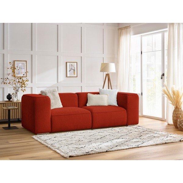 Téglavörös kanapé 255 cm Zephyr – Bobochic Paris-image-1