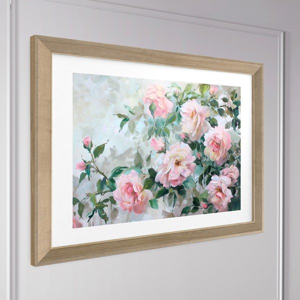 Nyomtatott keretezett kép 75x56 cm Blooming Roses – Styler-image-3