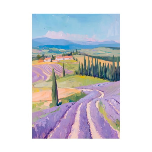 Kép 70x100 cm Purple Fields – Styler