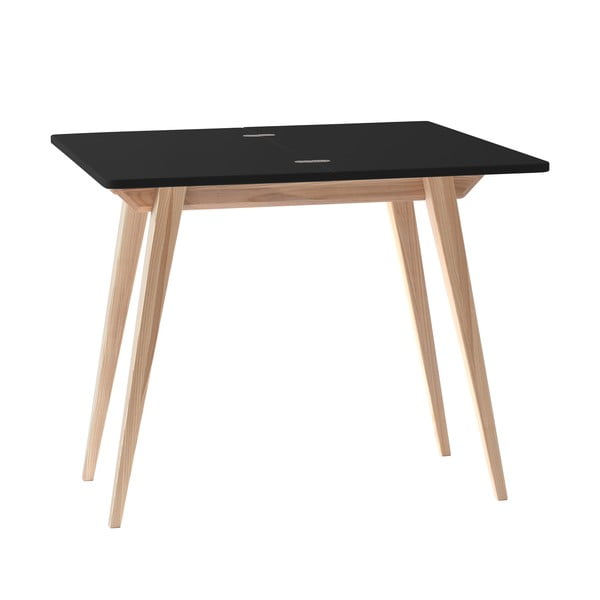 Bővíthető étkezőasztal fekete asztallappal hosszabbító asztallappal 90x45 cm Envelope – Ragaba-image-3