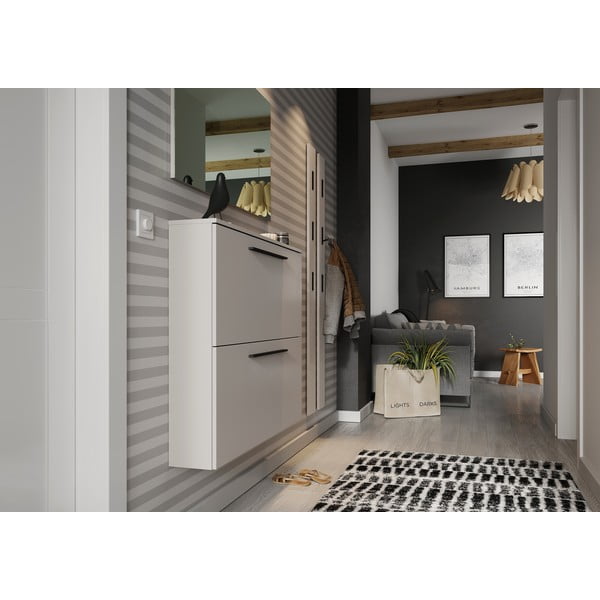 Szürkésbézs függő ciptartó billenő fiókokkal Utah - Germania-image-4