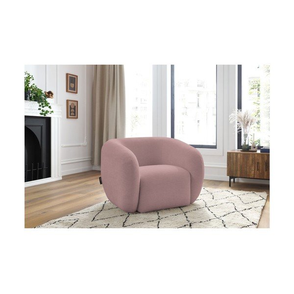 Világos rózsaszín fotel Celine – Bobochic Paris-image-1