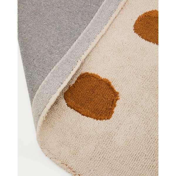 Krémszínű mosható-kézi szövésű pamut gyerek szőnyeg 90x150 cm Tandani – Kave Home-image-4