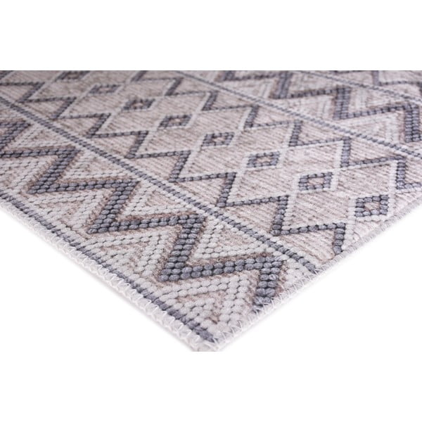 Szürke mosható futószőnyeg 80x200 cm Zig Zag – Vitaus-image-2