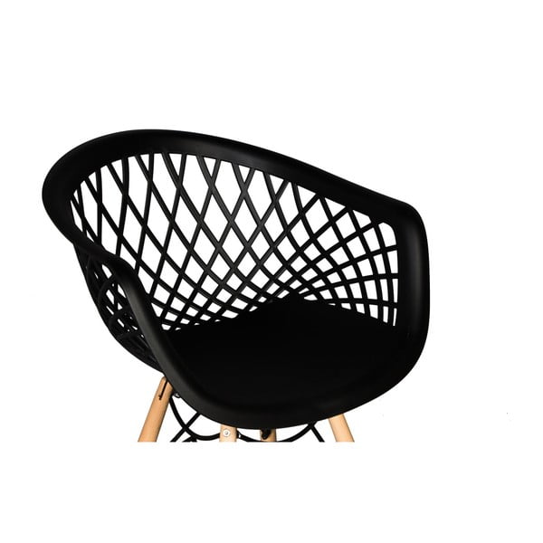 René fekete étkezőszékek, 2 darab - Evergreen House-image-1