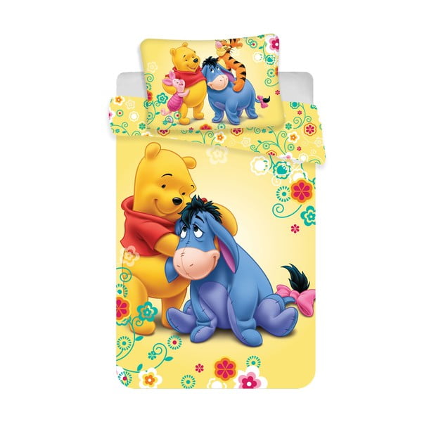 Pamut gyerek ágyneműhuzat babaágyhoz 100x135 cm Winnie-the-Pooh – Jerry Fabrics