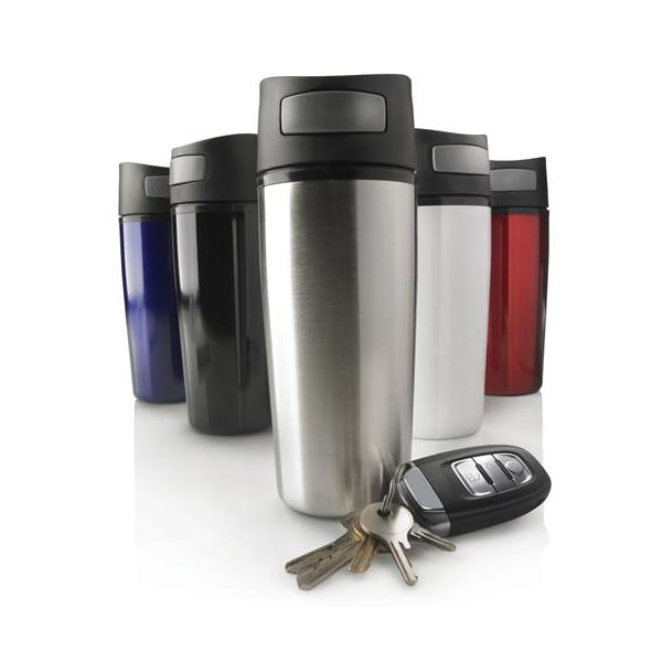 Autós ezüstszínű hőtartó bögre, 300 ml - XD Design-image-3