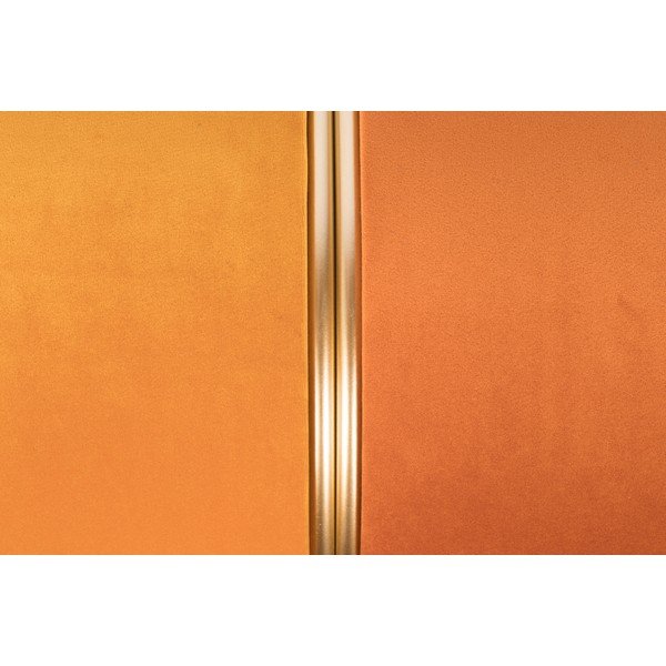 Narancssárga bársony puff Bubbly – White Label-image-4