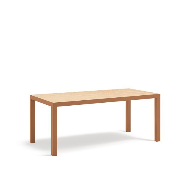 Étkezőasztal tölgyfa asztallappal 75x180 cm Alma – Teulat-image-2